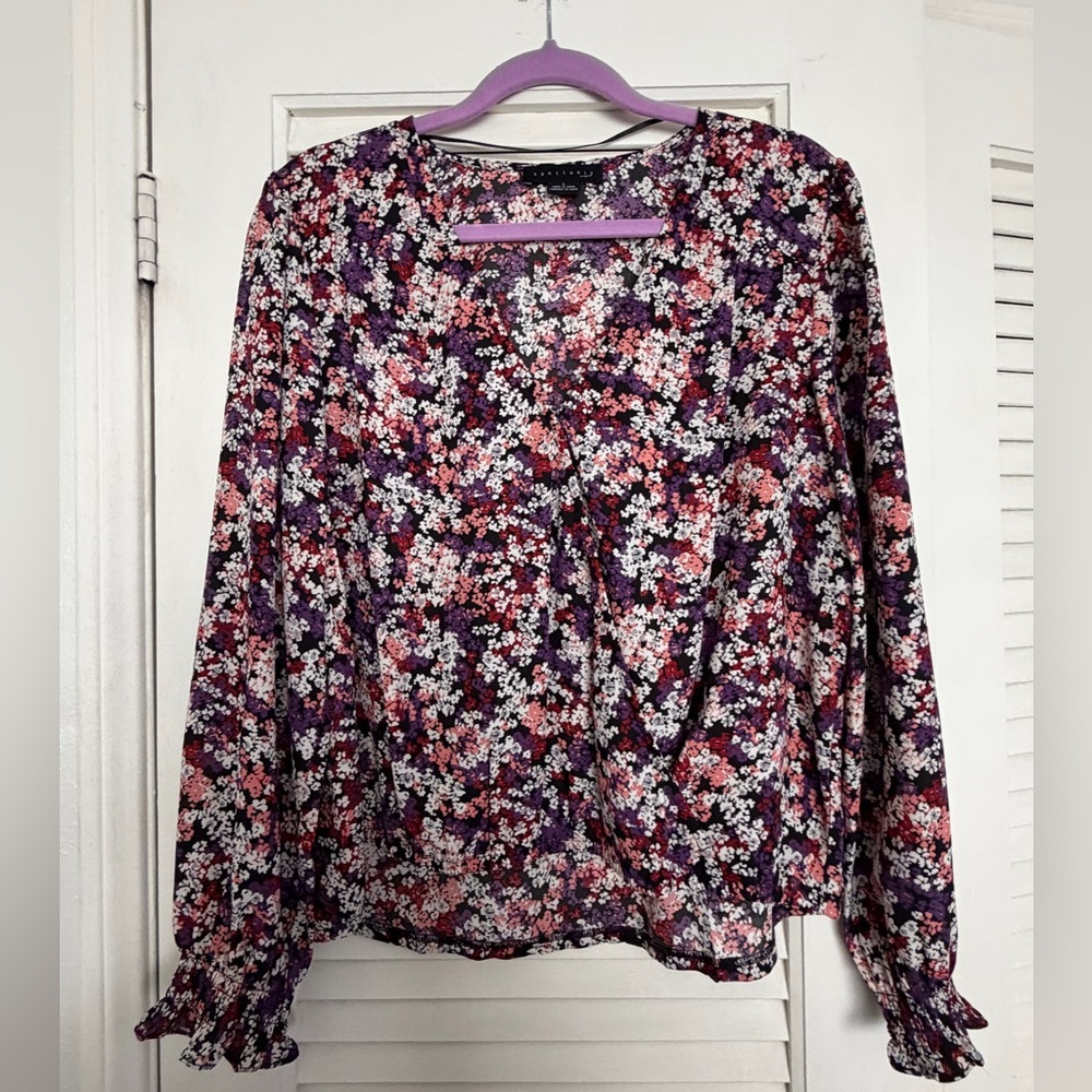 Sanctuary Multicolor Floral Blouse